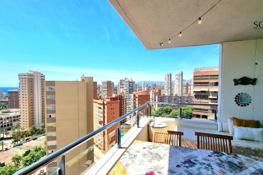 貝尼多姆Terraza Chill Out! Torres D' Oboe公寓 外观 照片