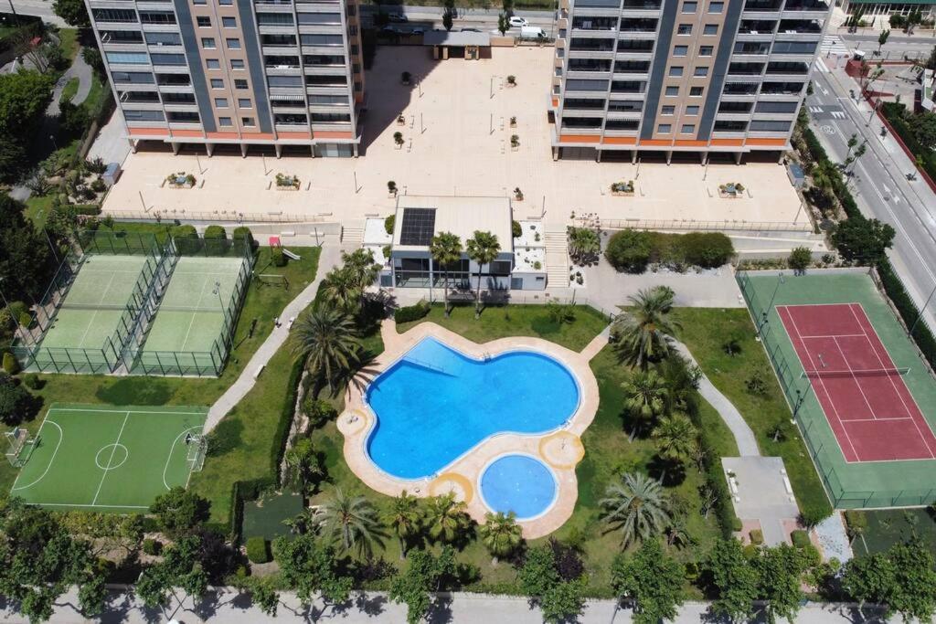 貝尼多姆Terraza Chill Out! Torres D' Oboe公寓 外观 照片
