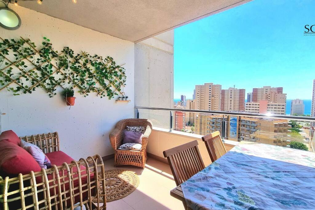 貝尼多姆Terraza Chill Out! Torres D' Oboe公寓 外观 照片
